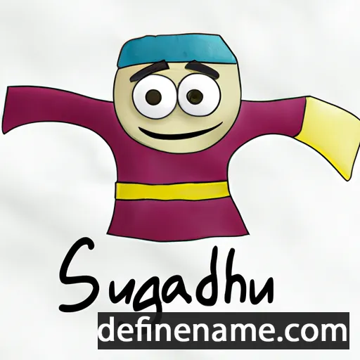 cartoon of the name Sandugash