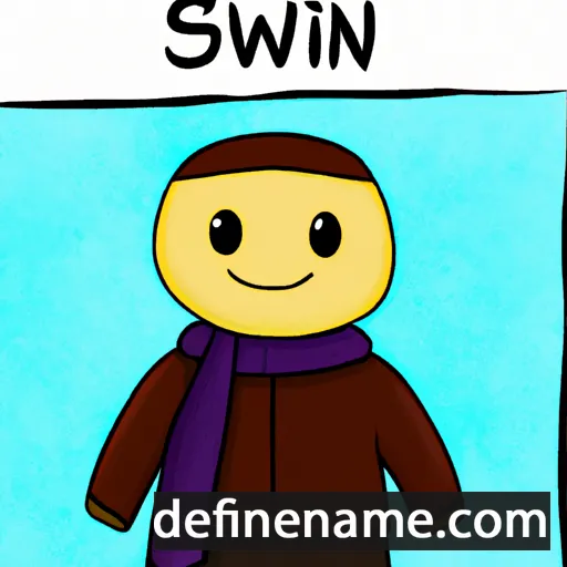 cartoon of the name Sandwin