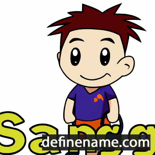 cartoon of the name Sang