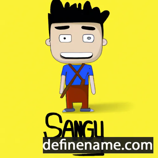 cartoon of the name Sangay