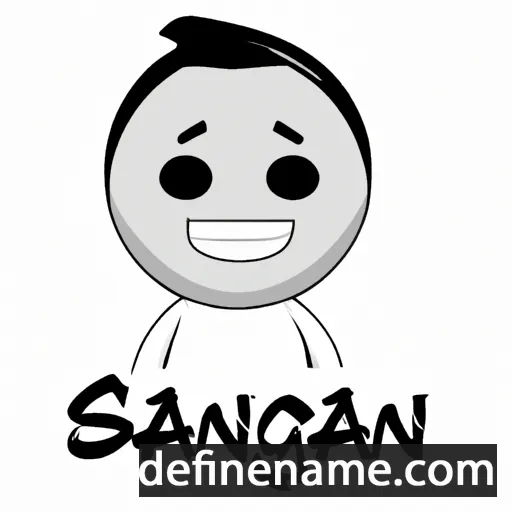 cartoon of the name Sangiban