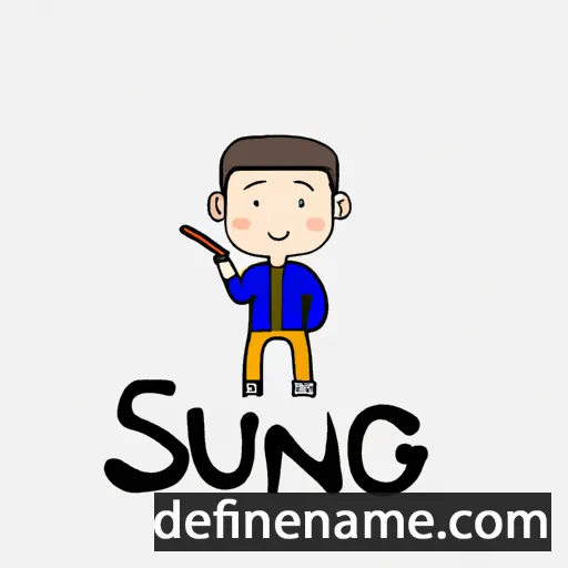 Sangjun cartoon