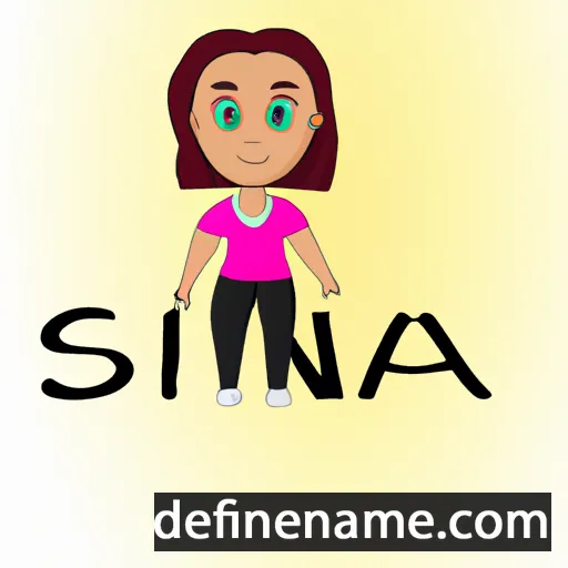 cartoon of the name Sania