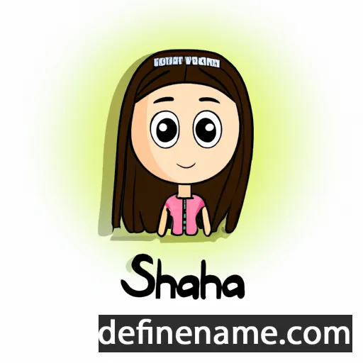 cartoon of the name Saniha