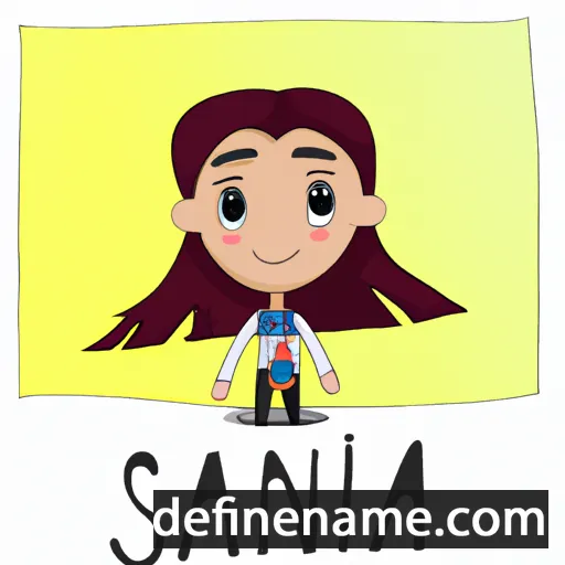 cartoon of the name Sanija