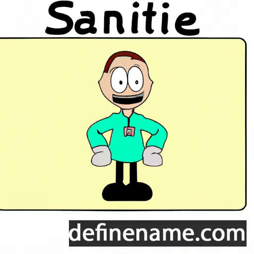 cartoon of the name Sanité