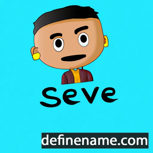 cartoon of the name Sanjeeva