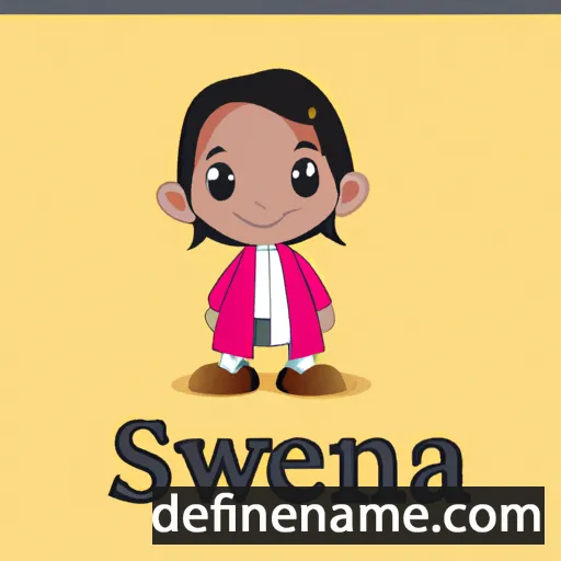 cartoon of the name Sanjeewa