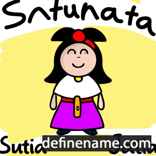 cartoon of the name Sanjuanita