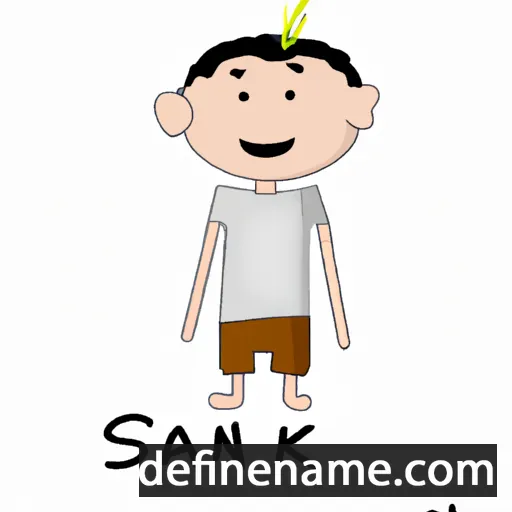 cartoon of the name Sankalp