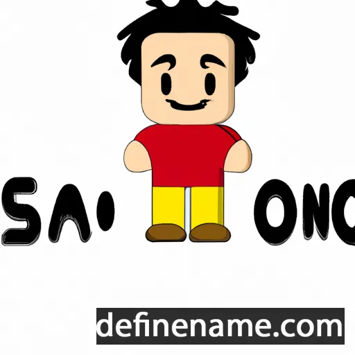 cartoon of the name Sanno