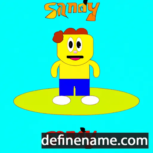 cartoon of the name Sanny