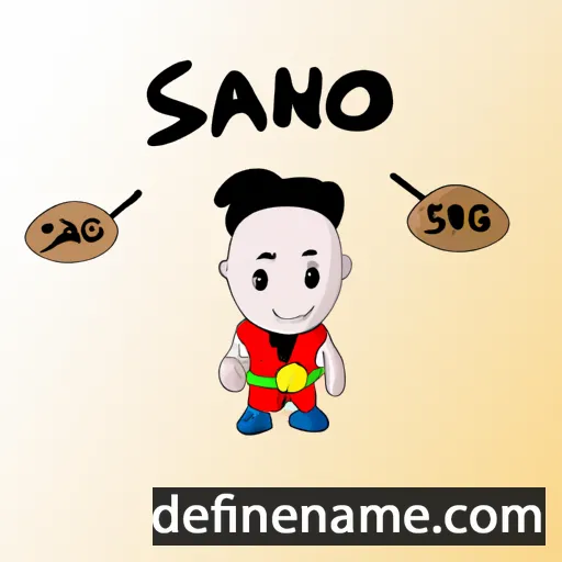 Sanong cartoon