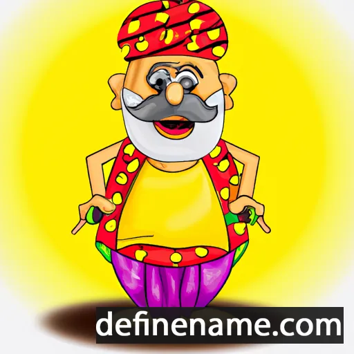 cartoon of the name Sansani