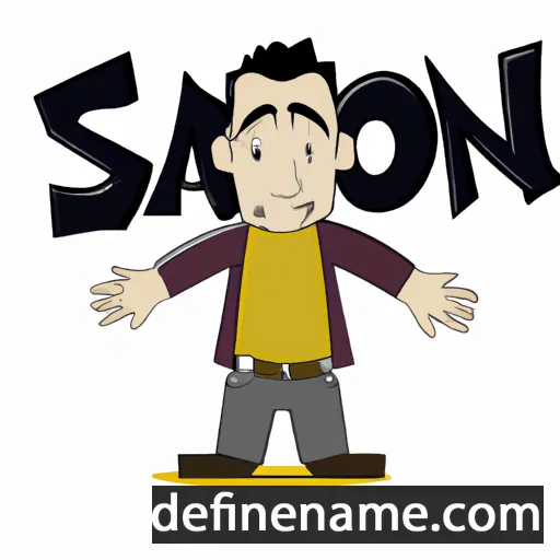 cartoon of the name Sanson