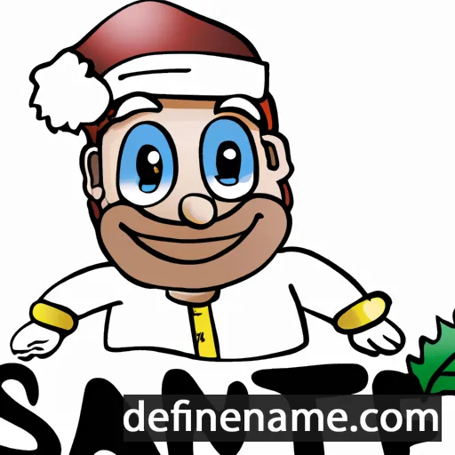 cartoon of the name Sante