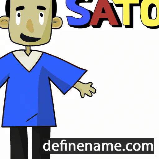 cartoon of the name Santo