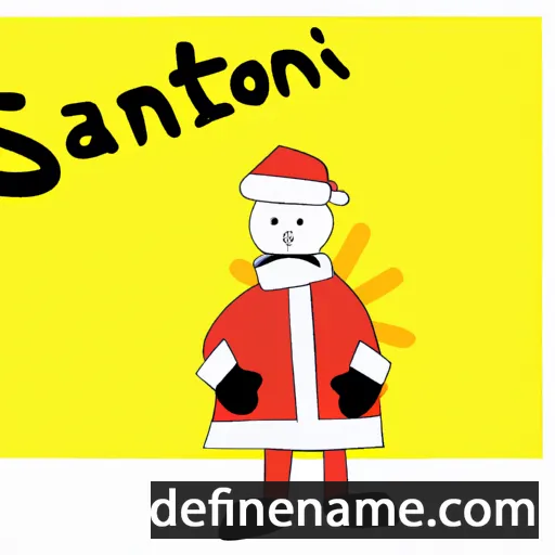 cartoon of the name Santsol