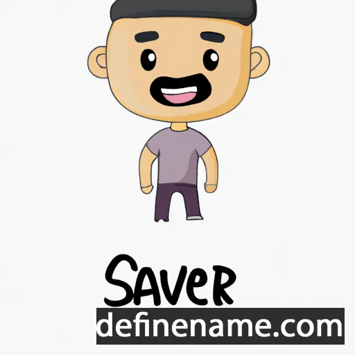 cartoon of the name Sanveer