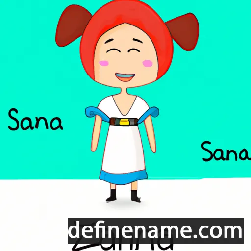 Sanzana cartoon