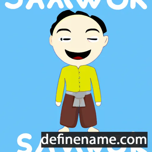 Saowalak cartoon