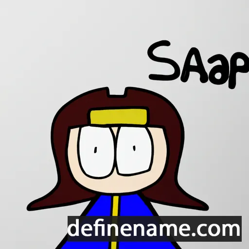 cartoon of the name Saph