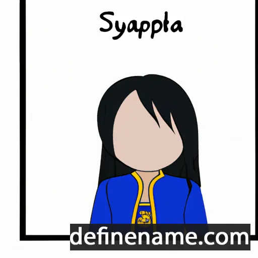 cartoon of the name Saphalya