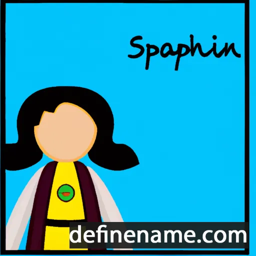 cartoon of the name Saphina