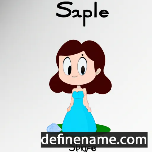 Saphire cartoon