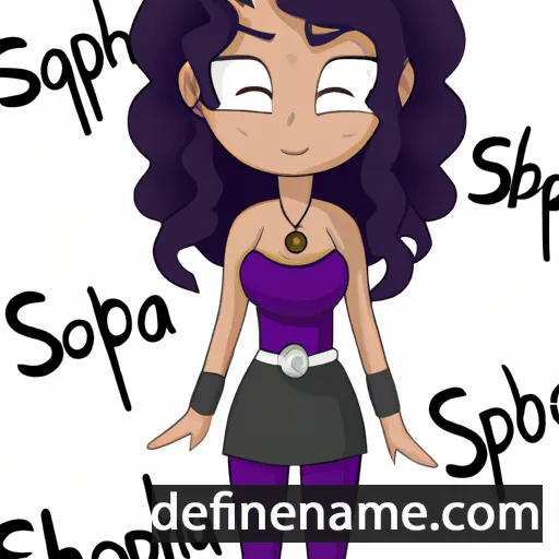 cartoon of the name Saphrona