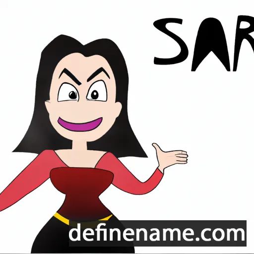 cartoon of the name Sa-ra