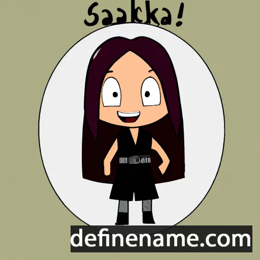 cartoon of the name Sáráhkká