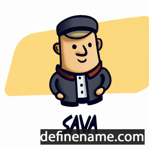 cartoon of the name Sáva