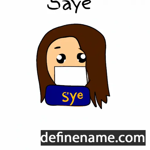 cartoon of the name Sâye