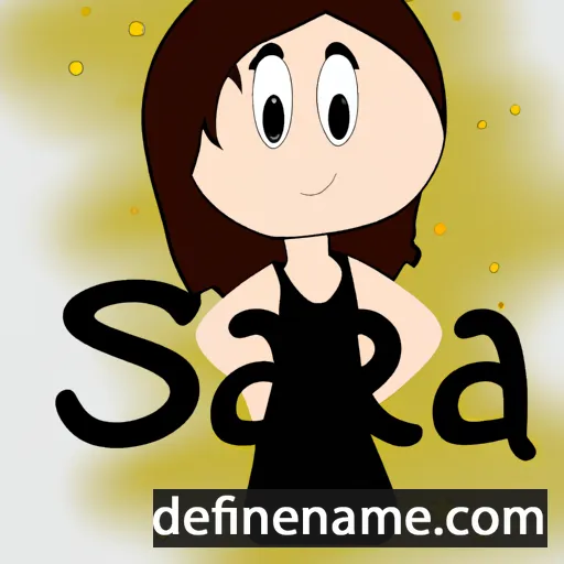 cartoon of the name Sāra