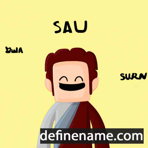 cartoon of the name Sāwul