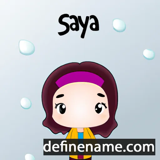 cartoon of the name Sapya