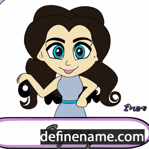 cartoon of the name Sarahya