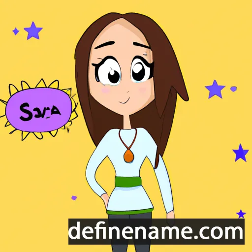 cartoon of the name Saraia