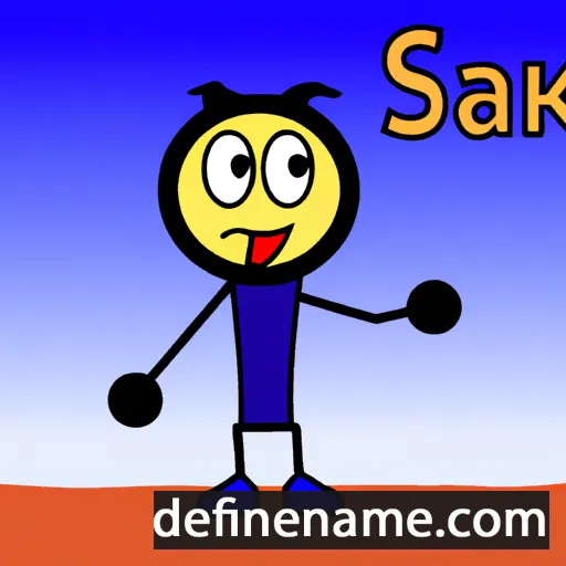 cartoon of the name Sarak