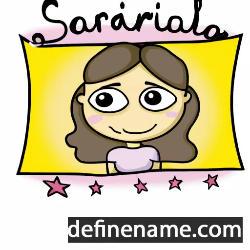 Saralina cartoon