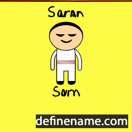 cartoon of the name Saran