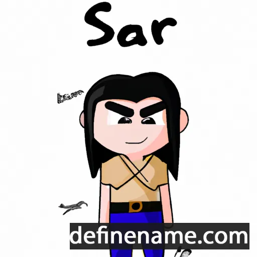 cartoon of the name Saran