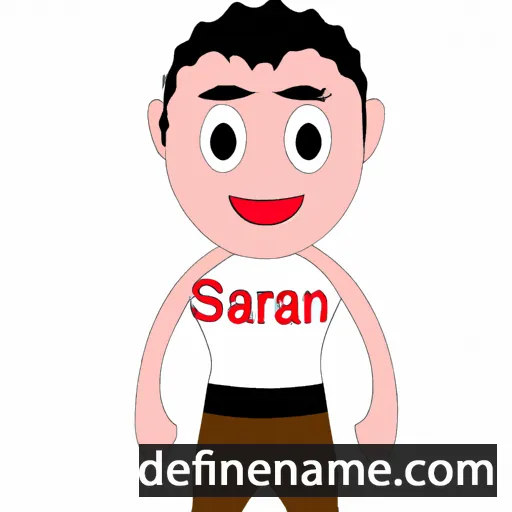 cartoon of the name Saran