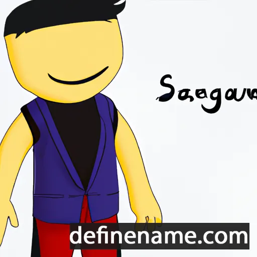 cartoon of the name Saranchimeg