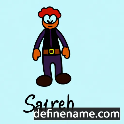 cartoon of the name Saraneth