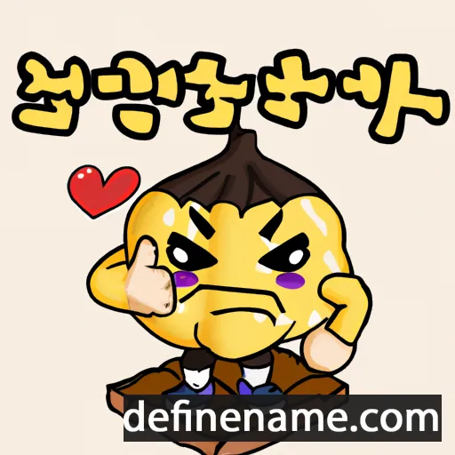 cartoon of the name Sarang-bit