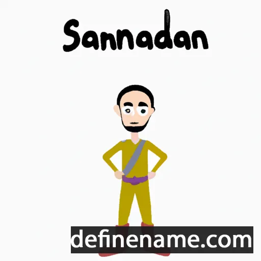 cartoon of the name Saranmandakh