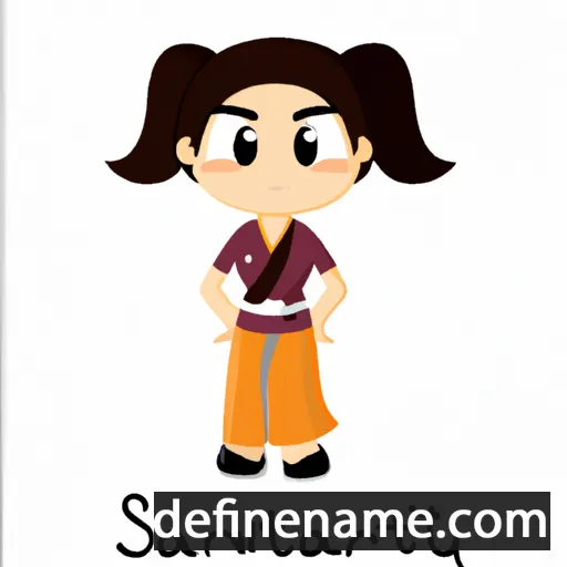 cartoon of the name Sarantuya