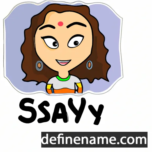 cartoon of the name Saray